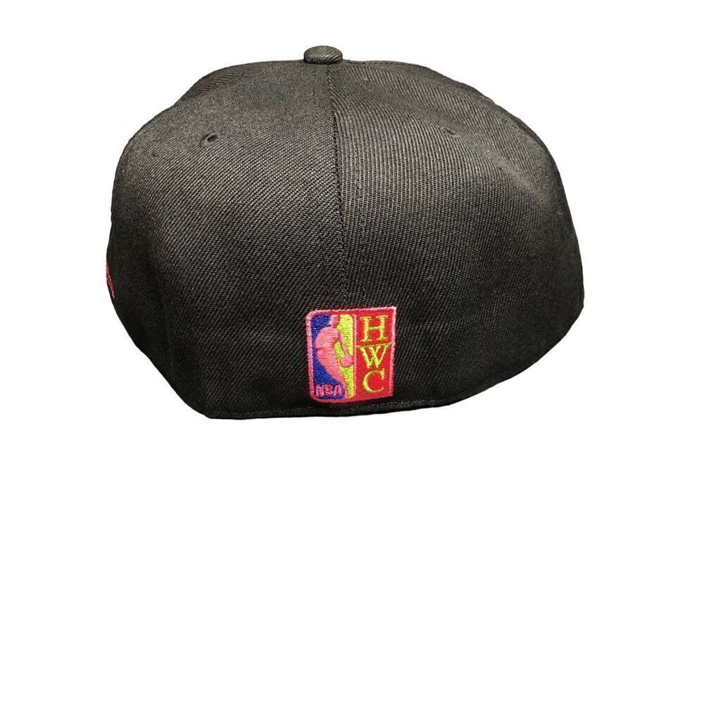 Mitchell & Ness Los Angeles Lakers Color Bomb Fitted Cap Hat Size 7 3/4 - Picture 4 of 5